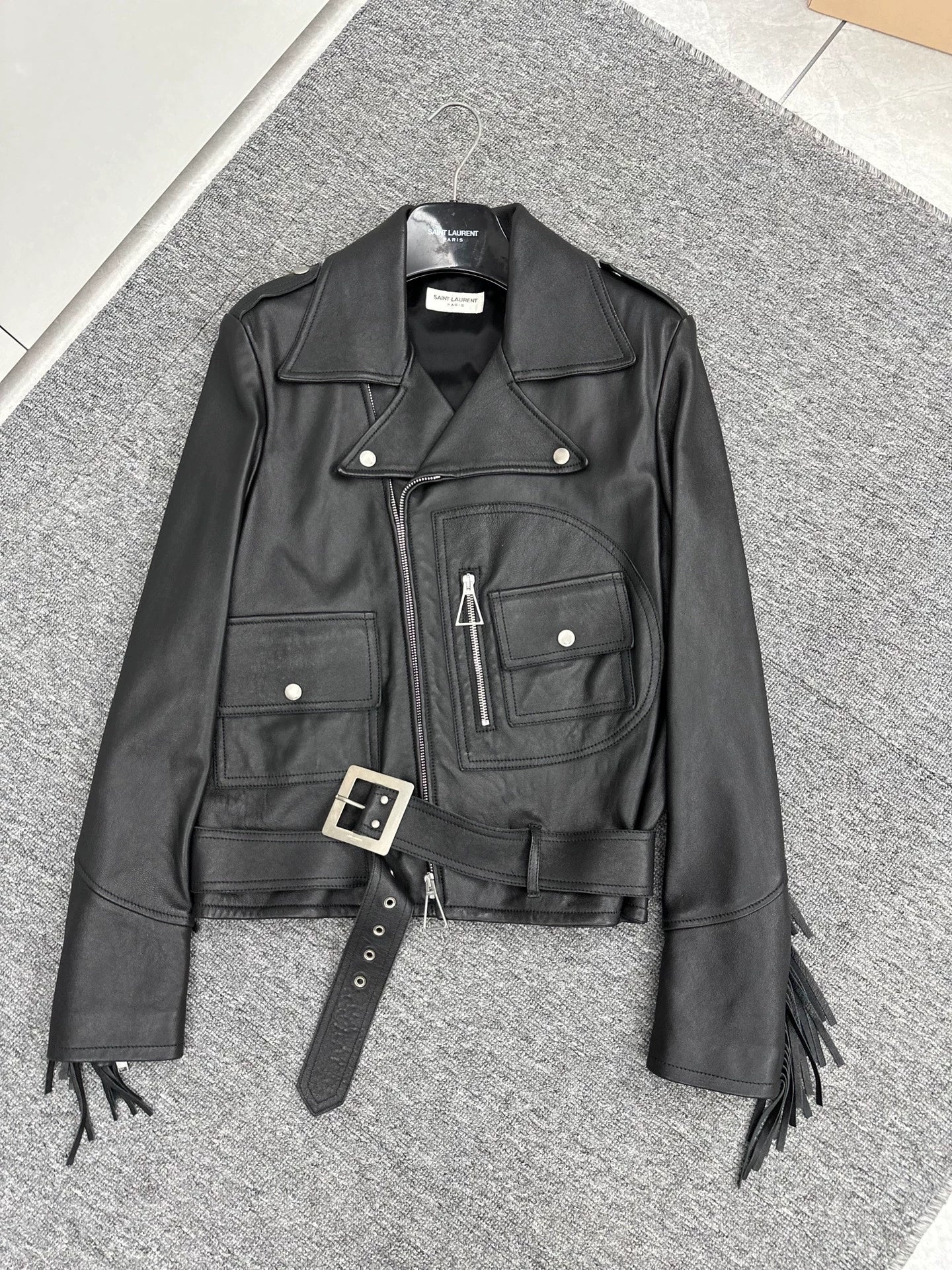 Saint Laurent ParisTassel leather jacket