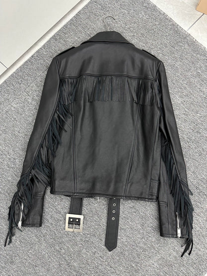 Saint Laurent ParisTassel leather jacket