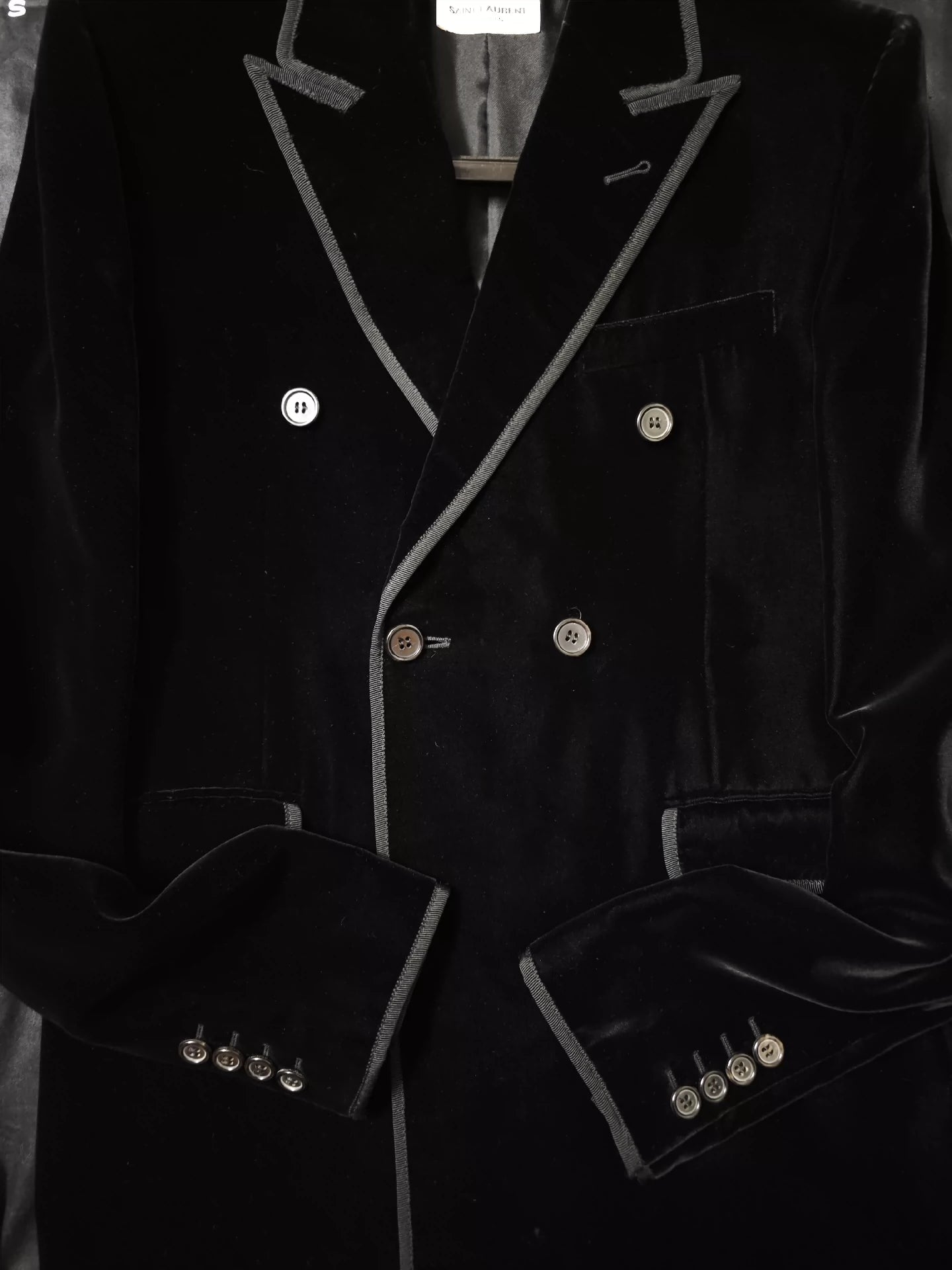 Saint Laurent Paris Double breasted smoking jacket