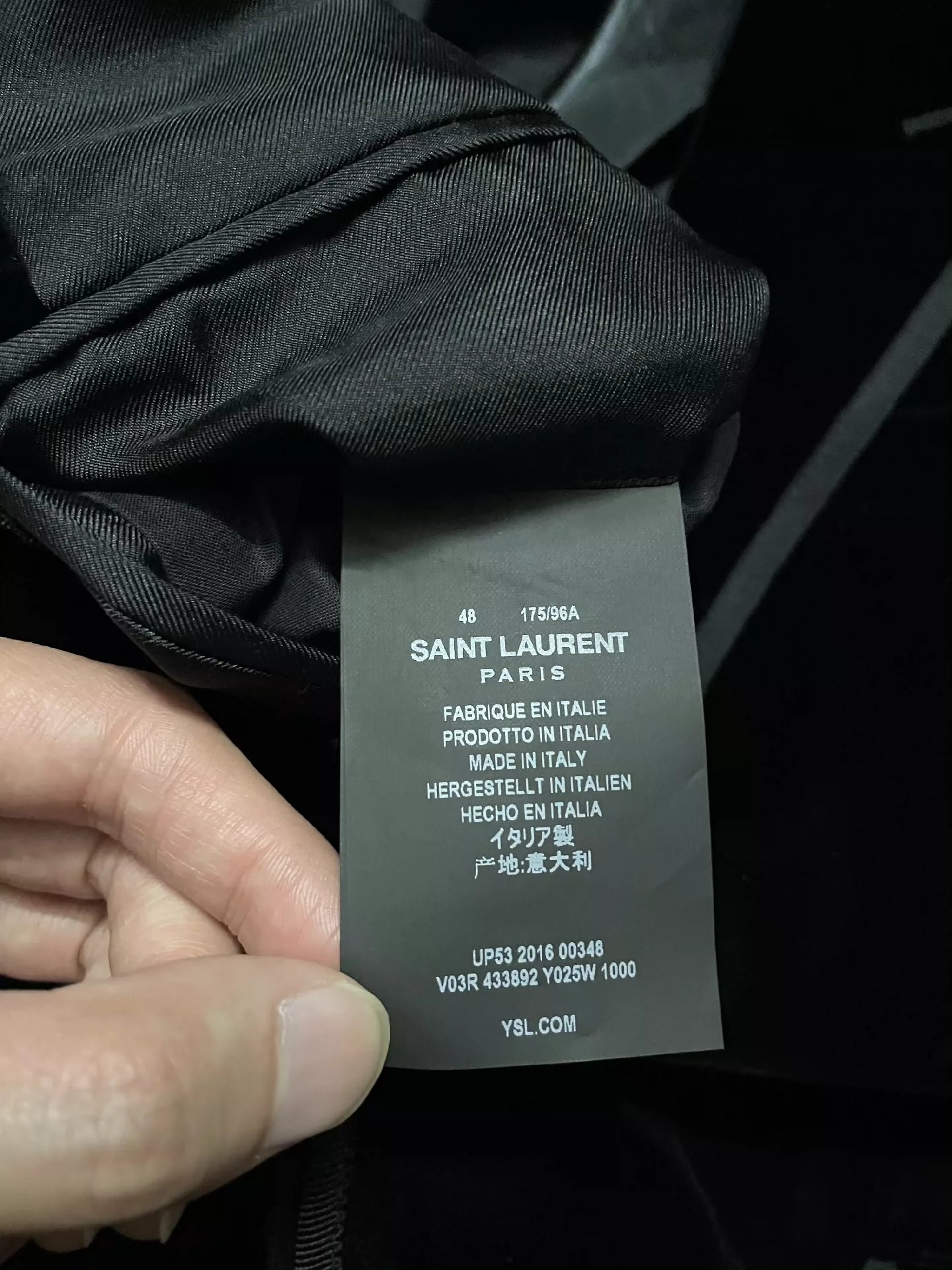 Saint Laurent Paris Double breasted smoking jacket