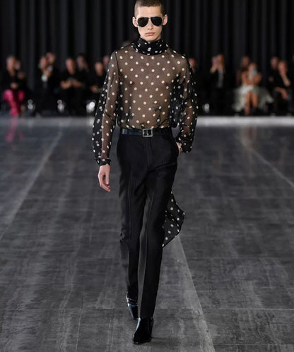 Saint Laurent SLP 24SS Mulberry Silk Shirt - DMC