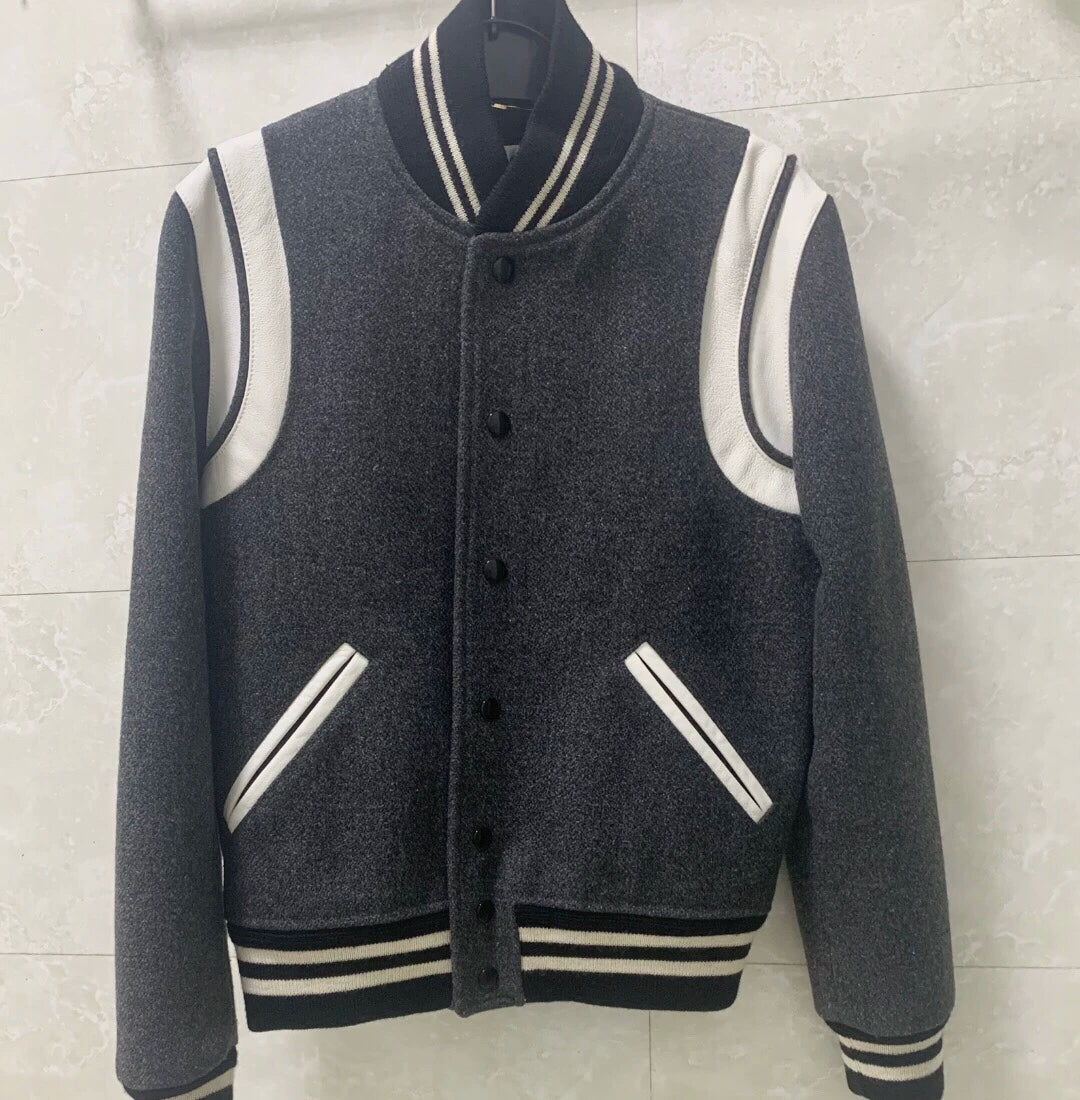 Saint Laurent Paris baseball jacket