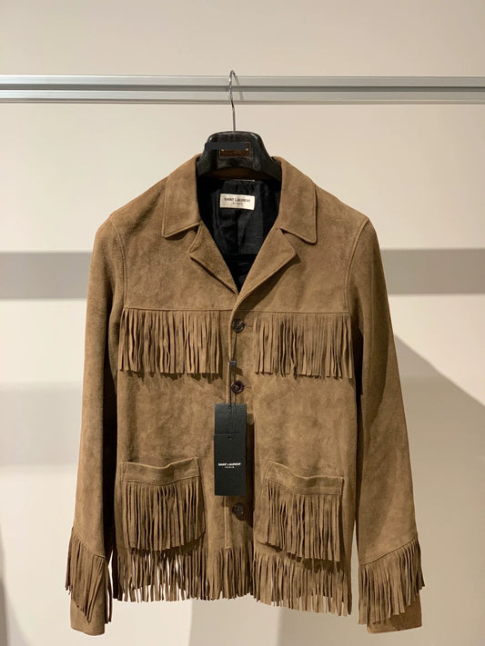 Saint Laurent Paris Tassel suede jacket