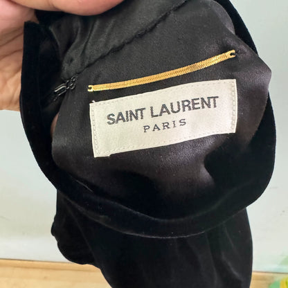 Saint Laurent Paris Black velvet dress