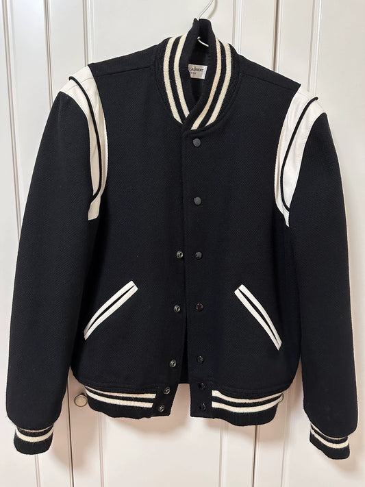 Saint Laurent Paris Blackbaseball jacket