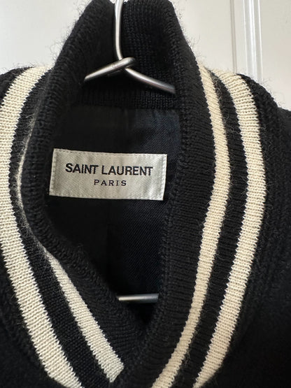 Saint Laurent Paris Blackbaseball jacket