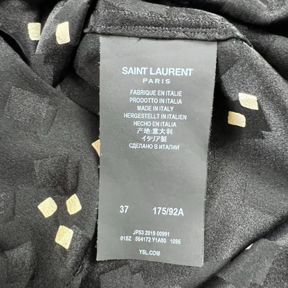 Saint Laurent Paris 20ss mulberry silk square shirt