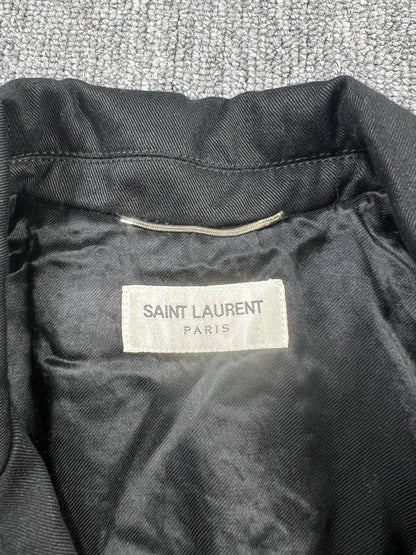 Saint Laurent Paris19ss sword collar pilot jacket