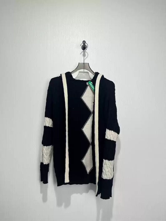 Saint Laurent Paris Coarse knitted hooded jacket