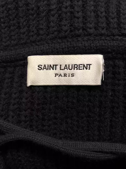 Saint Laurent Paris 19ss black hooded sweater