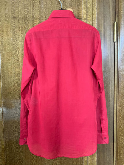 Saint Laurent Paris13th year organza red organ shirt