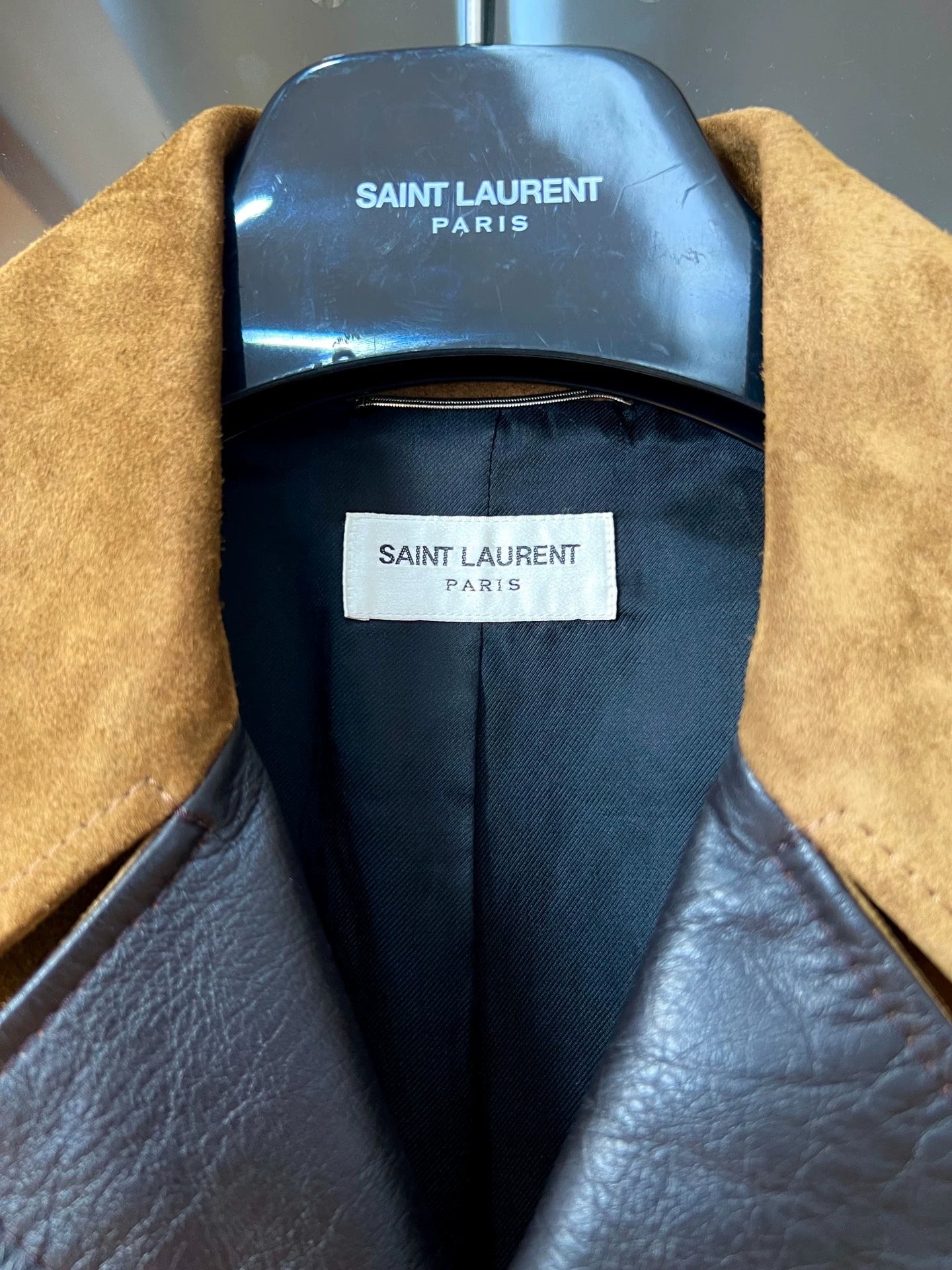 Saint Laurent Paris 20ss classical cowhide lapel jacket