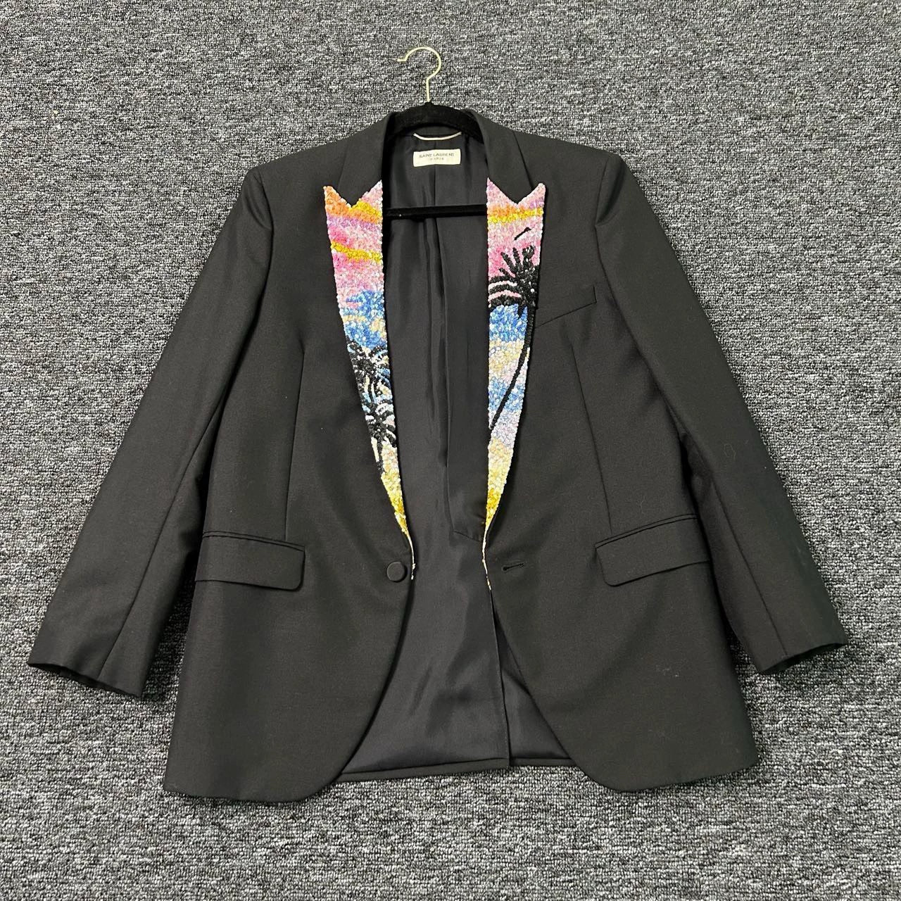 Saint Laurent ParisCoconut scale suit jacket