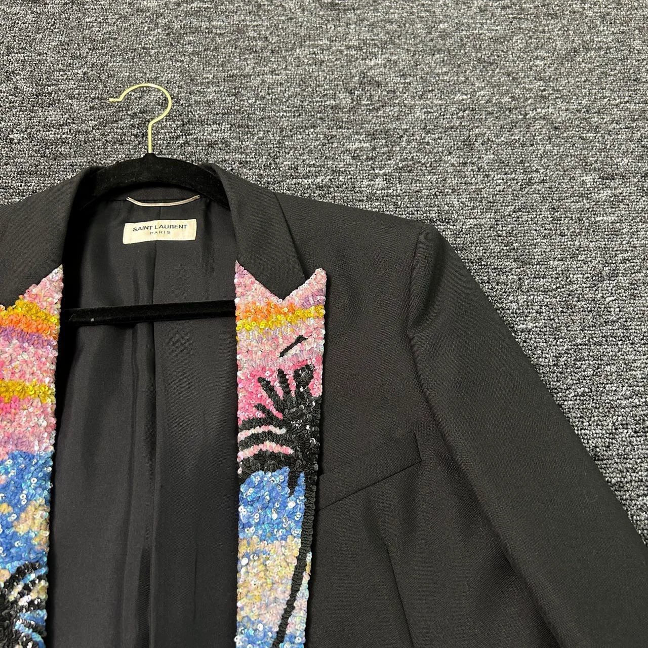 Saint Laurent ParisCoconut scale suit jacket