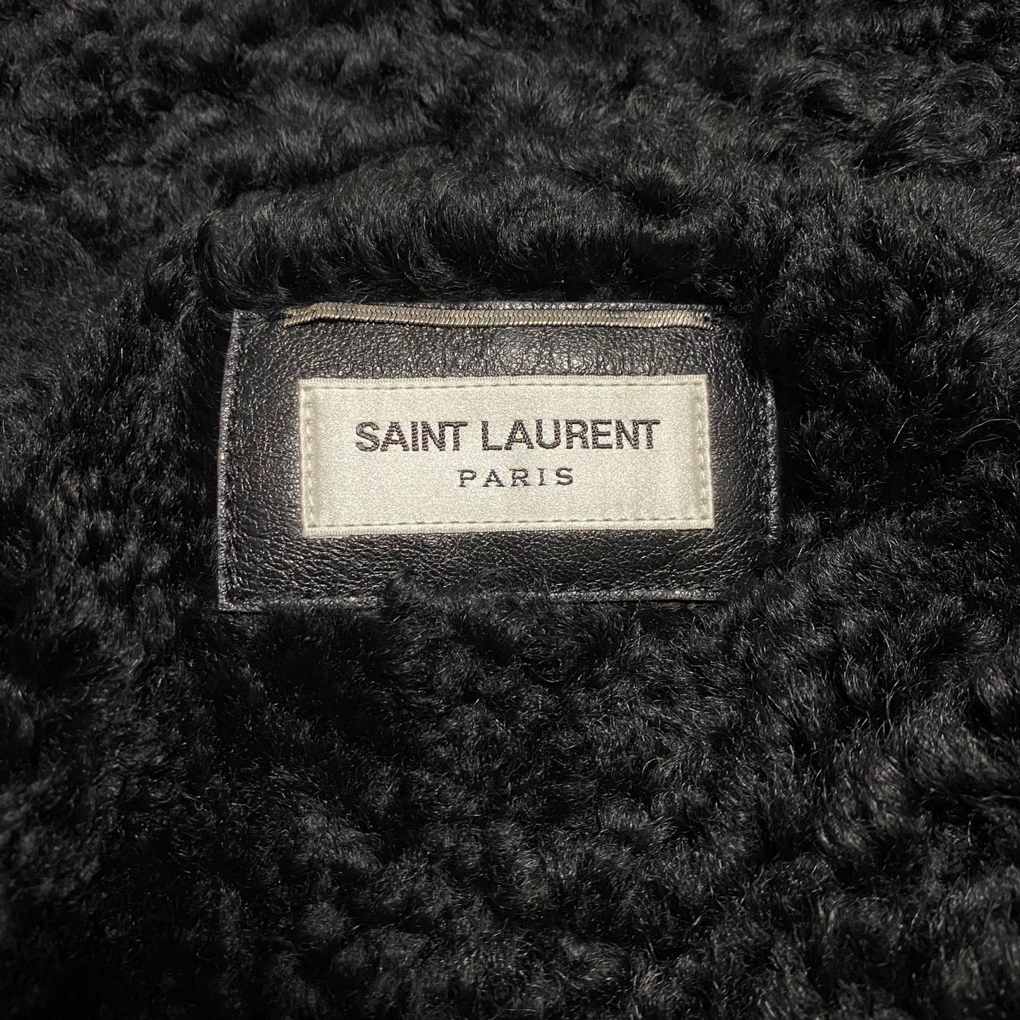 Saint Laurent Paris 17fw fur integrated pilot jacket