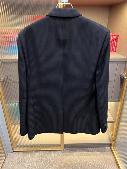 Saint Laurent Paris Dark patterned suit jacket