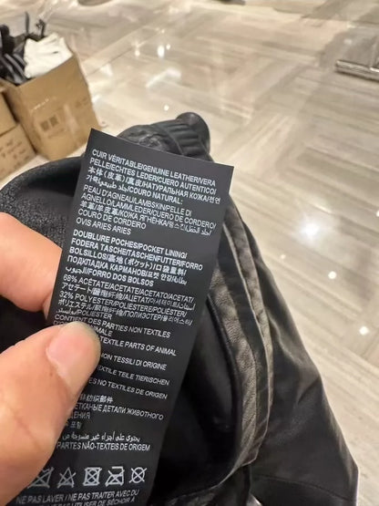 SAINT LAURENT lambskin sweatpants-zp