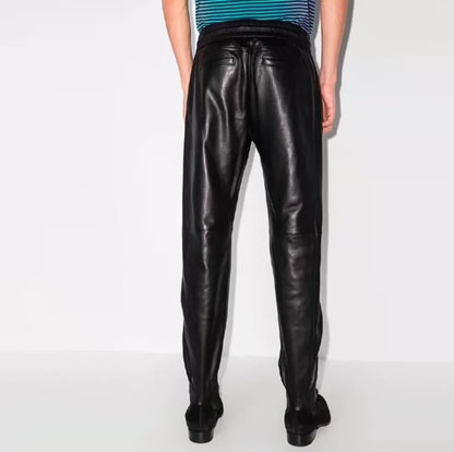SAINT LAURENT lambskin sweatpants-zp