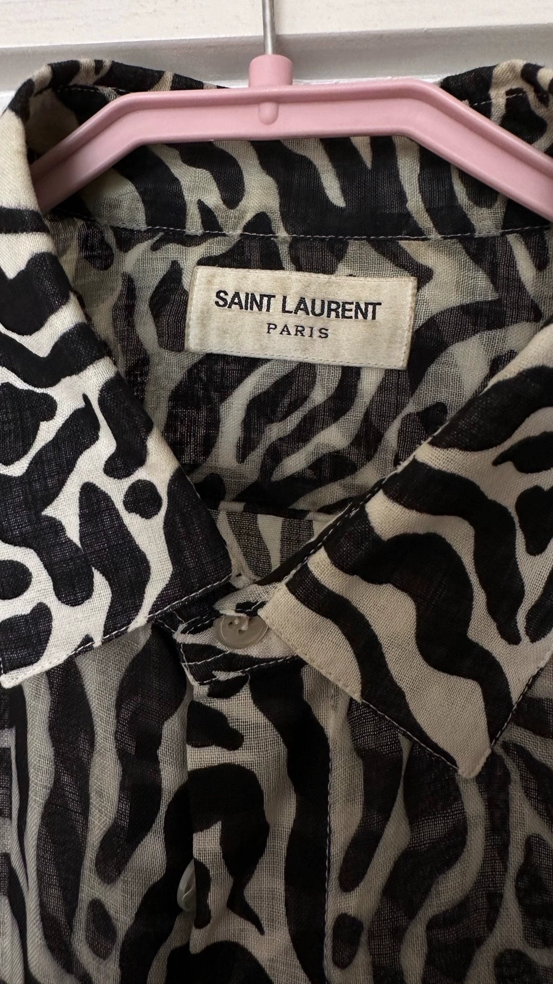 Saint Laurent Paris Tiger print shirt