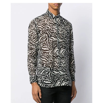 Saint Laurent Paris Tiger print shirt