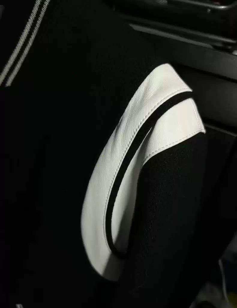 Saint Laurent Paris Black and white baseball jersey