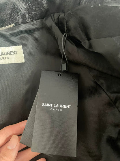 Saint Laurent Paris Surface printed silk jacket