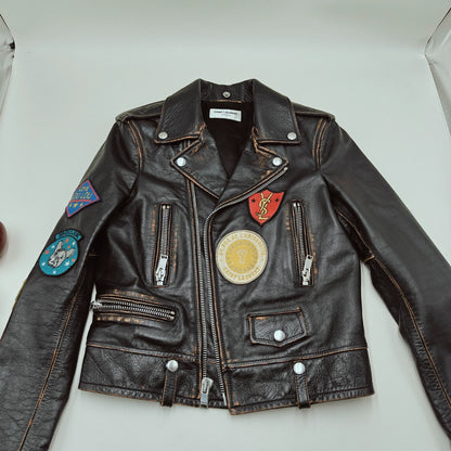 Saint Laurent Paris Zipper leather jacket