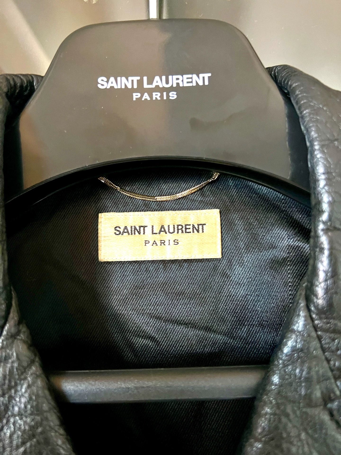 Saint Laurent Paris 16fw Blood Teeth Leather Jacket