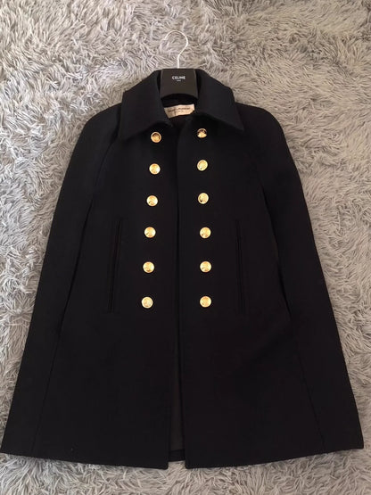 Saint Laurent Paris 16aw Golden Button Cloak