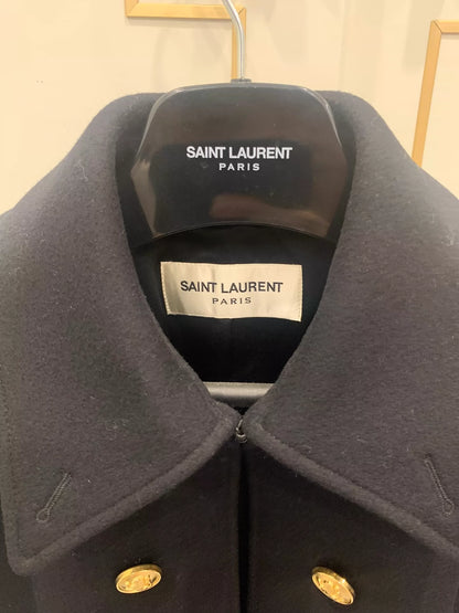 Saint Laurent Paris 16aw Golden Button Cloak