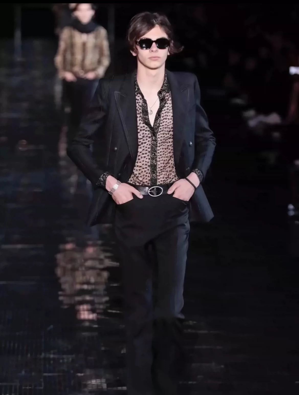 Saint Laurent Paris Double breasted suit jacket