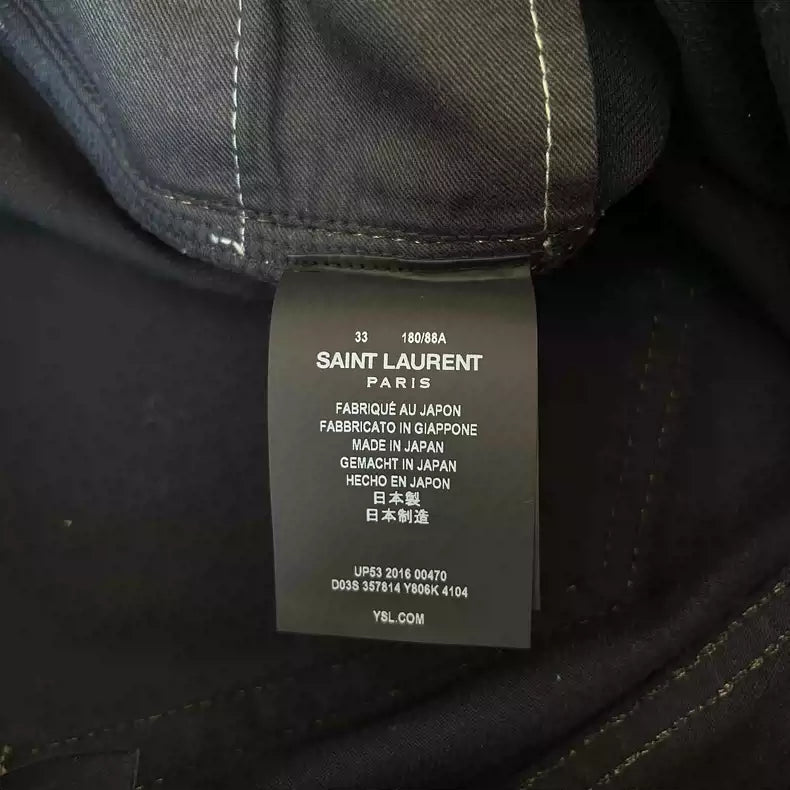 Saint Laurent Paris Washing damages jeans