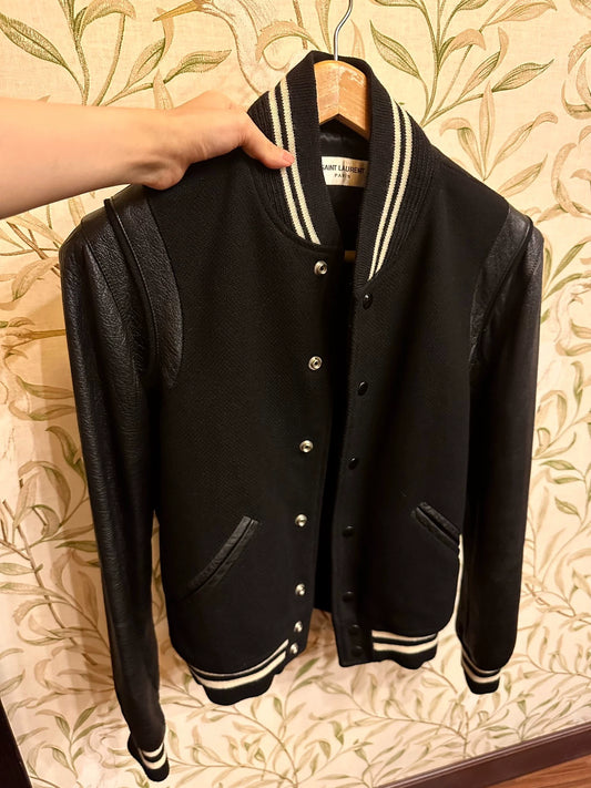 Saint Laurent Paris baseball jacket