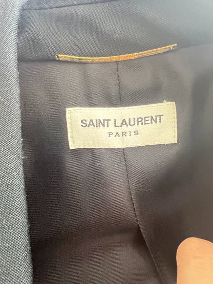 Saint Laurent Paris Wool single breasted smoking suit jacket