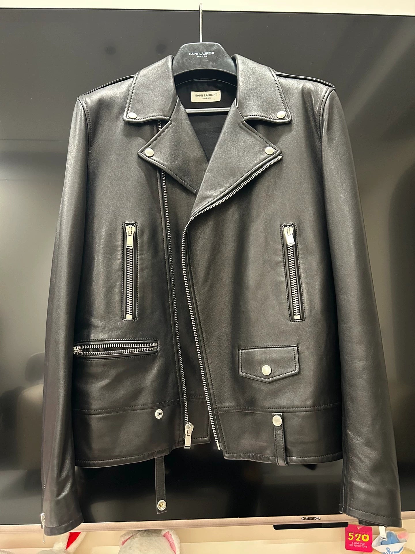 Saint Laurent Paris 20fwL01 leather jacket