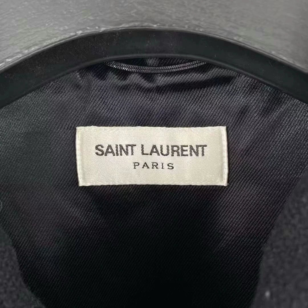 Saint Laurent Paris Striped Knitted Zipper Jacket