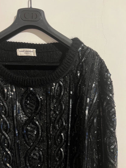 Saint Laurent ParisBlack scale sweater