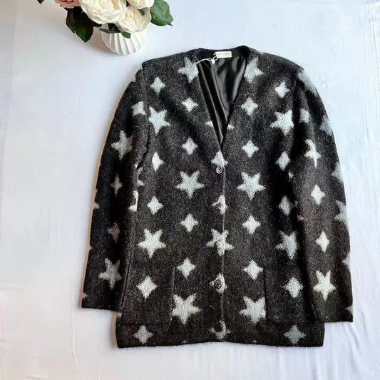 Saint Laurent Paris Star cardigan jacket