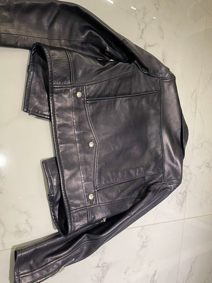 Saint Laurent Paris Classic motorcycle leather jacket