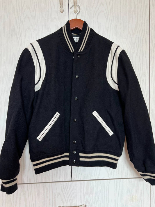 Saint Laurent Paris baseball jacket