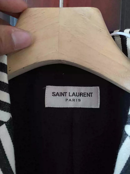 Saint Laurent Paris Black and white striped jacket