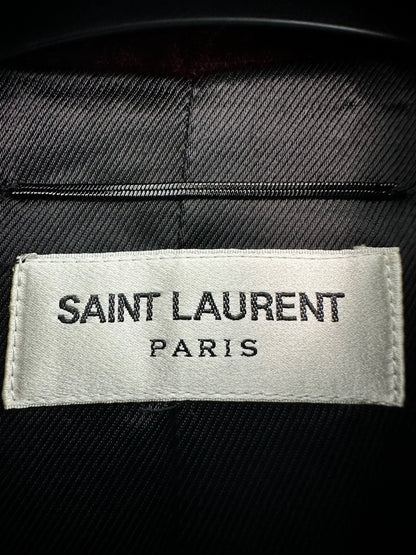 Saint Laurent ParisWine Red Velvet Star Moon Jacket