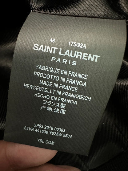 Saint Laurent ParisWine Red Velvet Star Moon Jacket