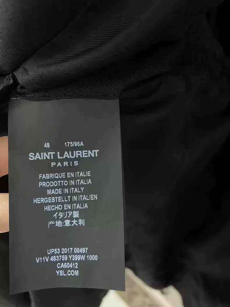 Saint Laurent Paris Heavy duty diamond collar men's suit