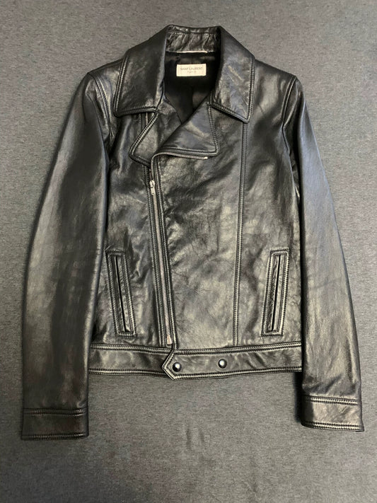 Saint Laurent Paris L00 motorcycle leather jacket