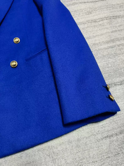 Saint Laurent Paris 21FW poster style Klein blue suit