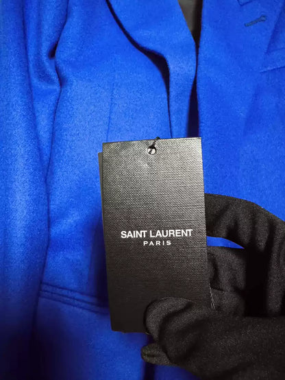 Saint Laurent Paris 21FW poster style Klein blue suit