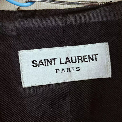 Saint Laurent Paris Black striped white baseball jacket