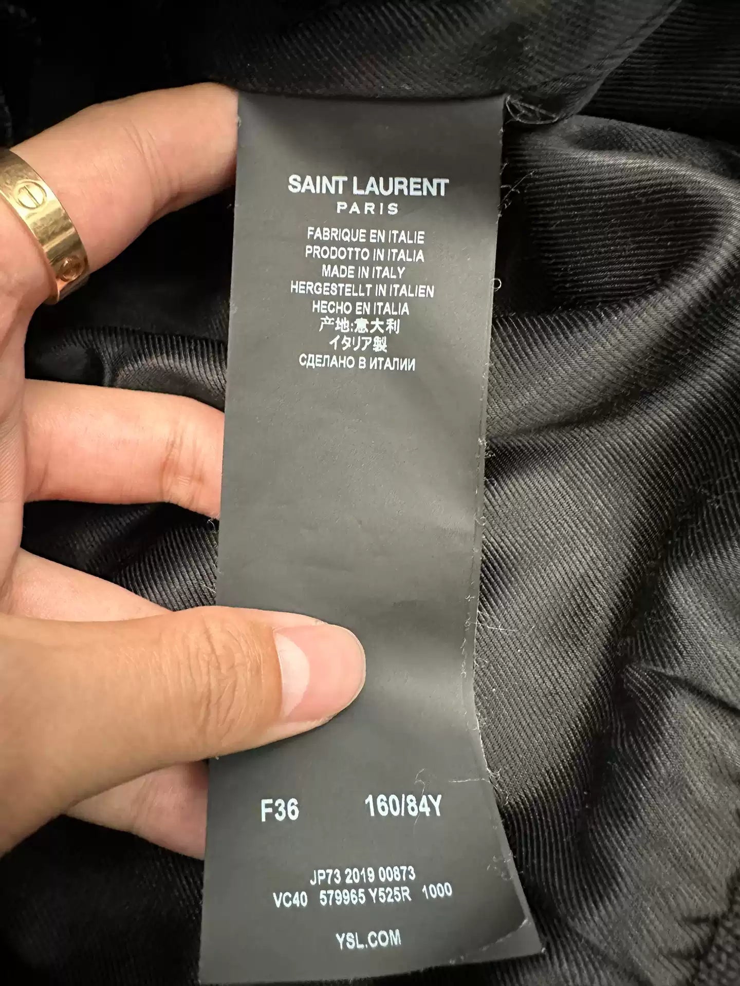 Saint Laurent ysl Velvet Jacket