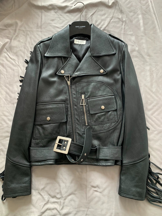 Saint Laurent Paris Tassel leather jacket